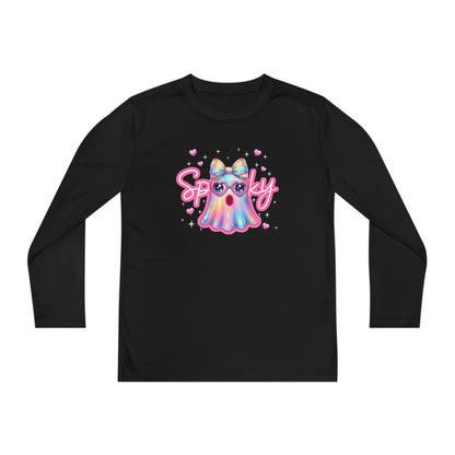 Spooky Pastel Ghost Youth Long Sleeve Tee