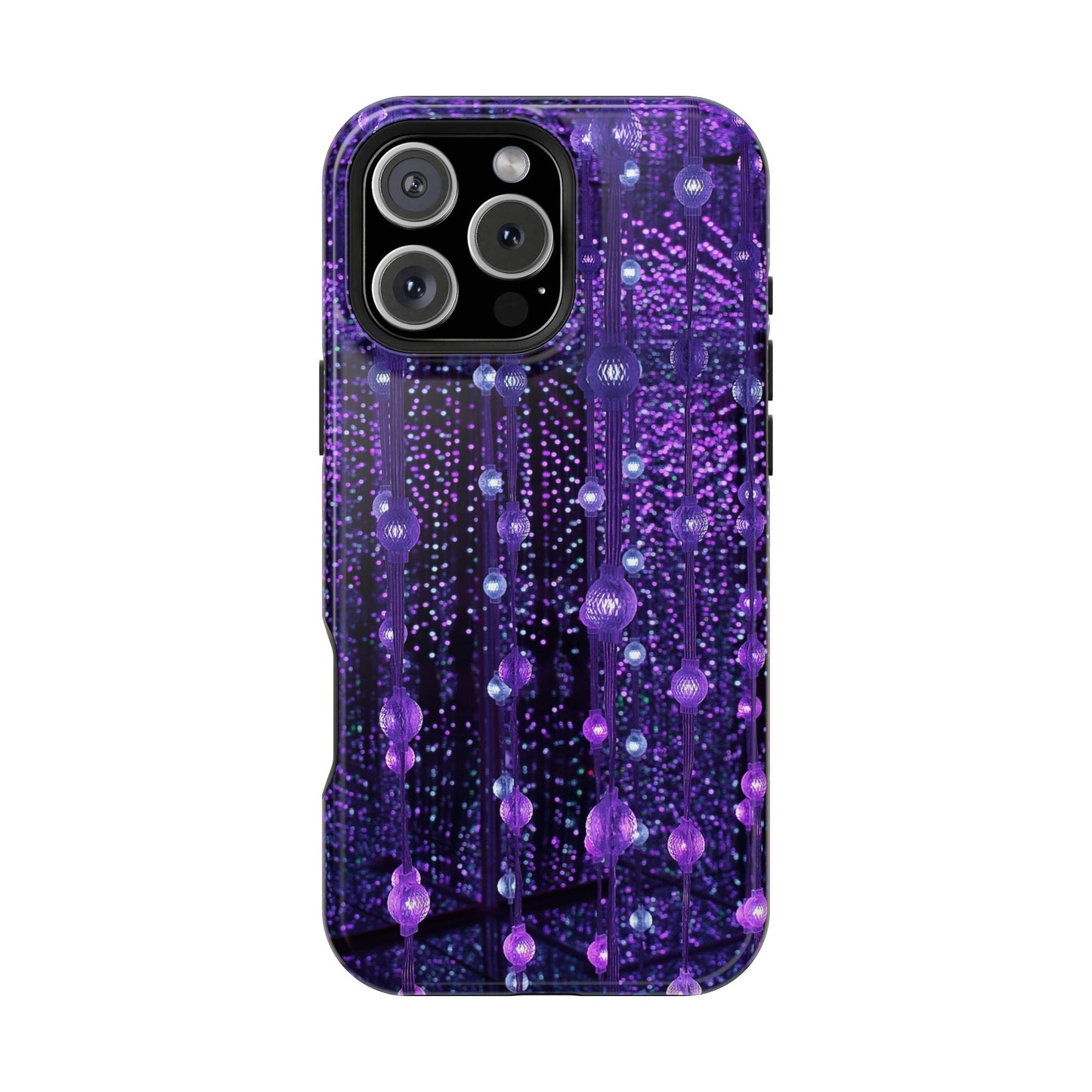 Purple Raindrops MagSafe® Compatible Tough Case for iPhone