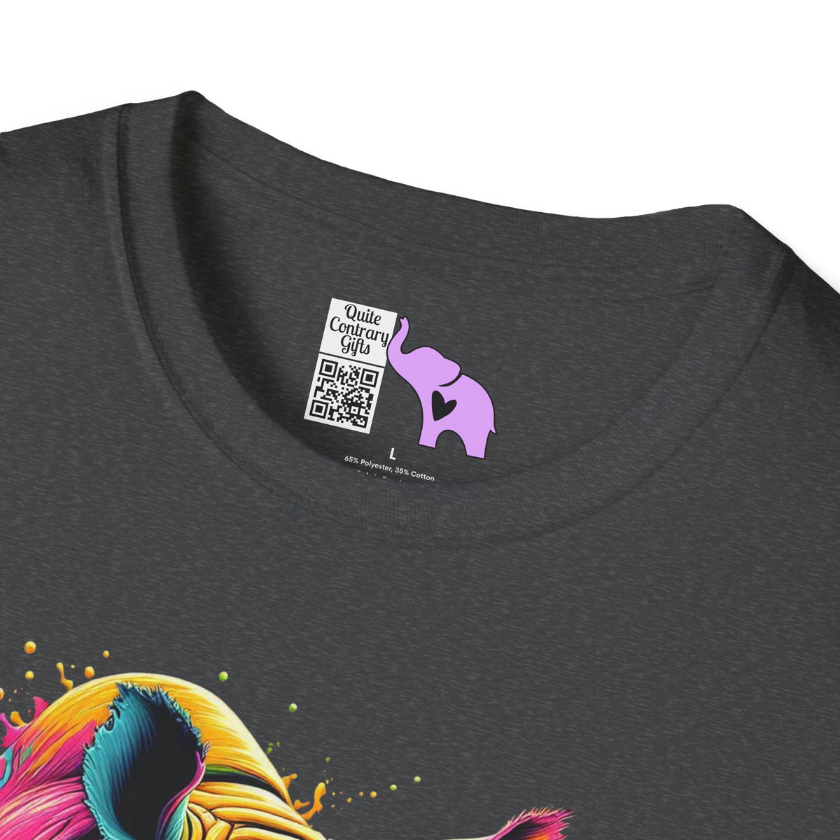 Colorful Rhino Adult T-shirt
