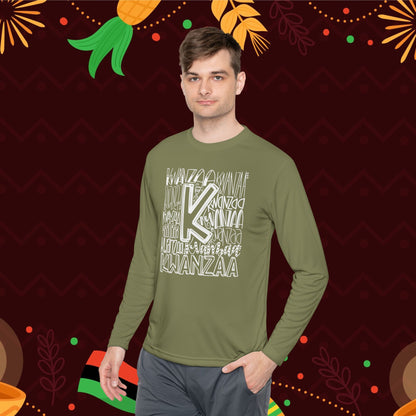 Kwanzaa Wordcloud Adult Long Sleeve Tee