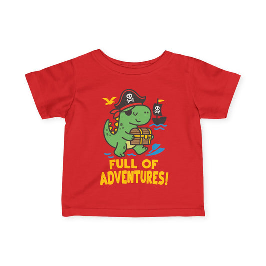 Full of Adventures (Dino Pirate) Infant Soft T-Shirt
