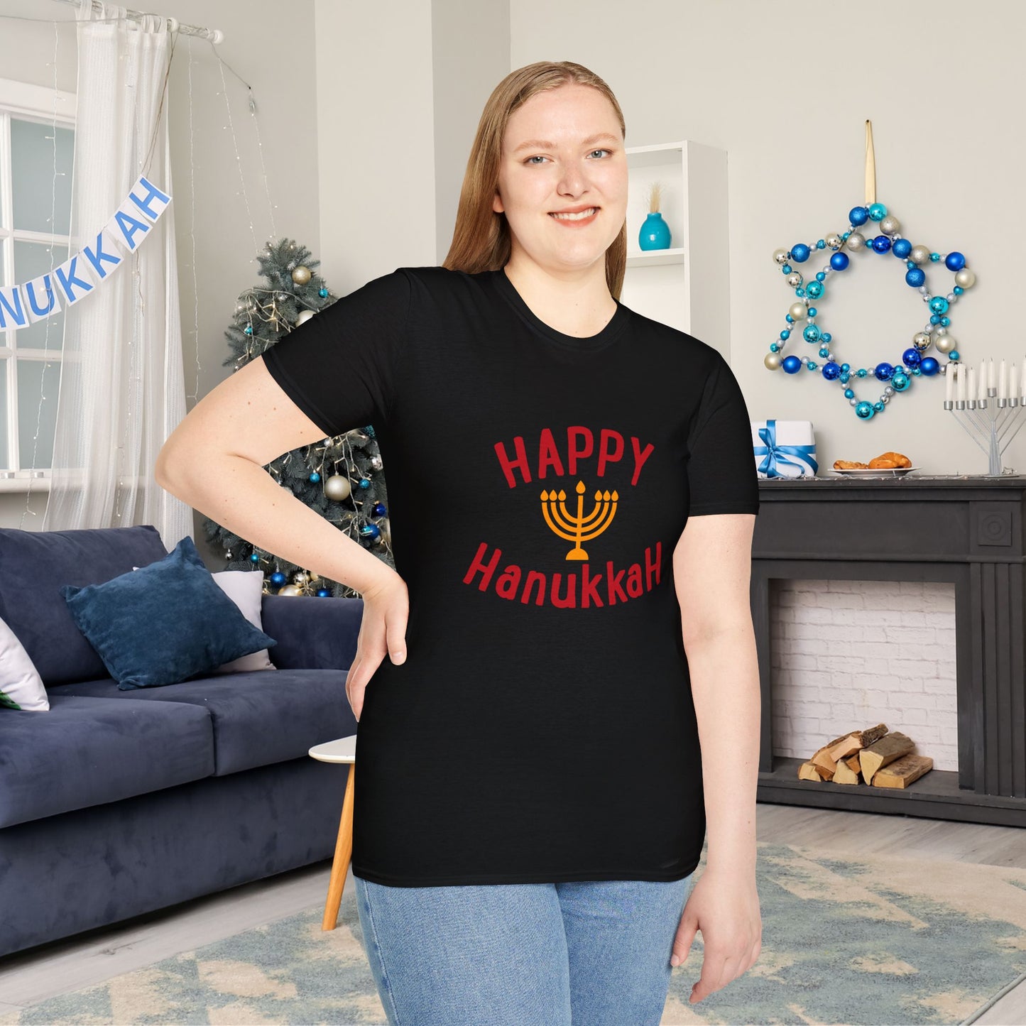 Happy Hanukkah Adult T-shirt