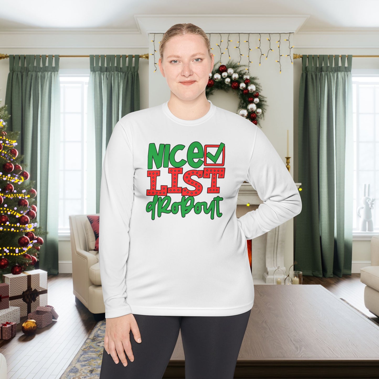 Nice List Dropout Adult Long Sleeve Tee