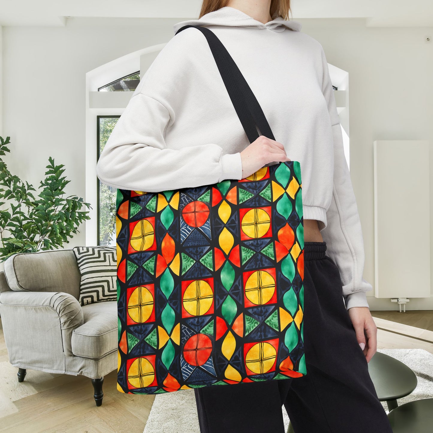 Candlelight Burst Canvas Tote Bag