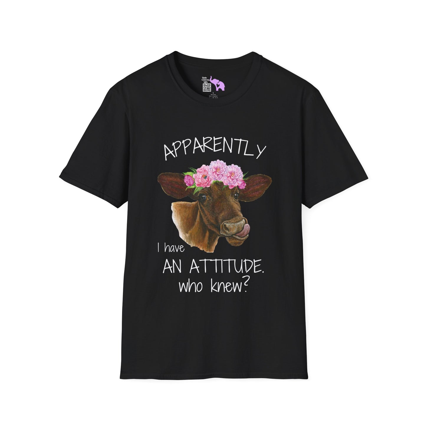 Apparently I Have An Attitude. Who Knew? Adult T-shirt