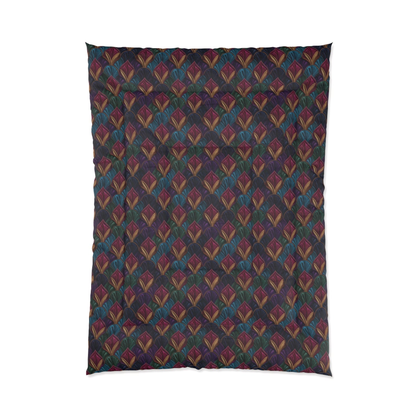 Velvet Night Garden Print Comforter
