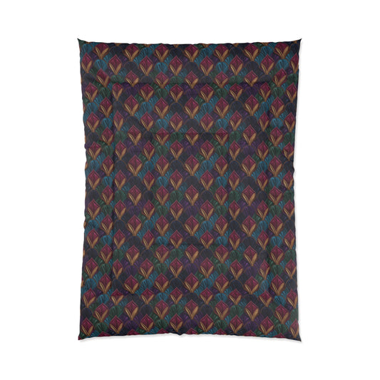 Velvet Night Garden Print Comforter