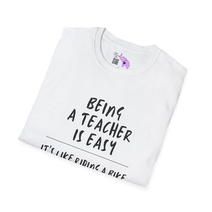 Being A Teacher Is Like Riding A Bike... Adult T-shirt