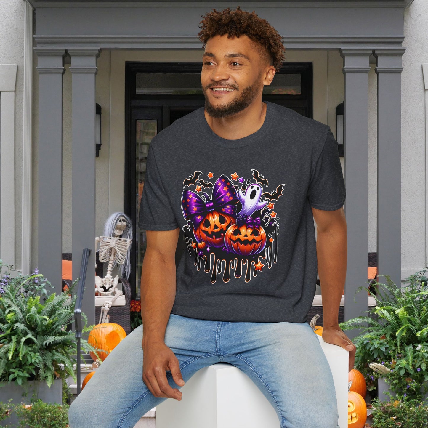 Bats Bows & Boos Adult Unisex Tshirt