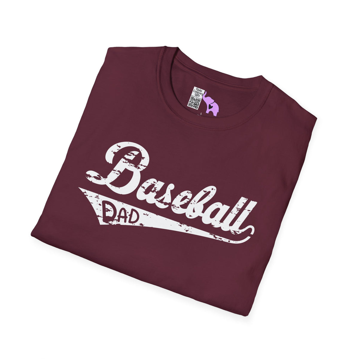 Baseball Dad (Grunge) Adult T-shirt