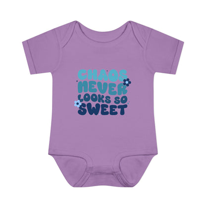 Chaos Never Looked So Sweet Infant Baby Rib Bodysuit