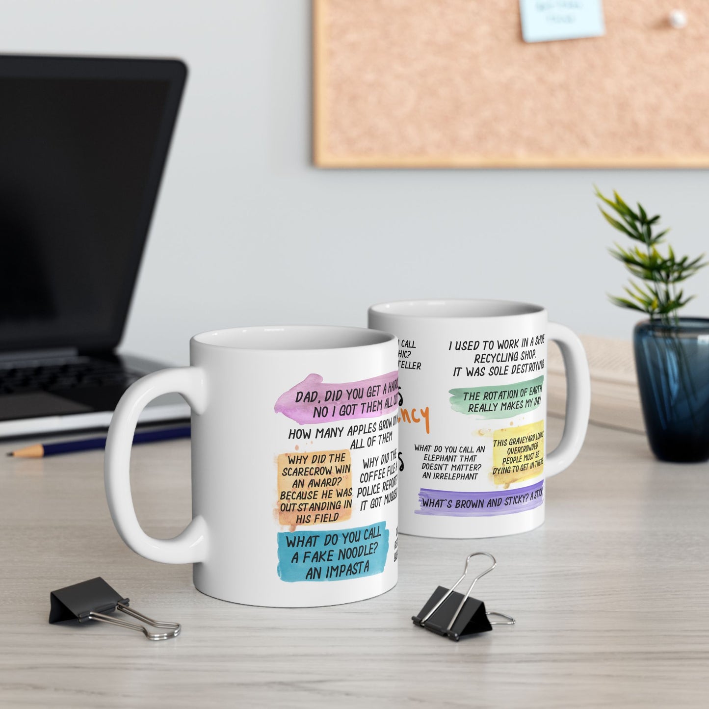 Dad's Emergency Jokes Ceramic Mug, (11oz, 15oz)