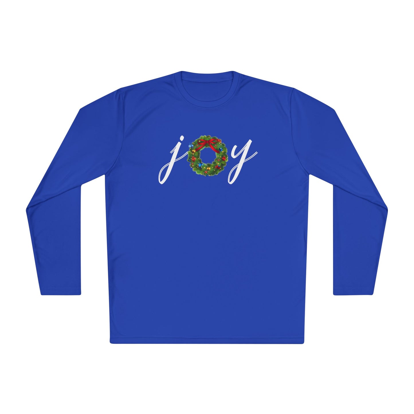 Joy w/Wreath Adult Long Sleeve Tee