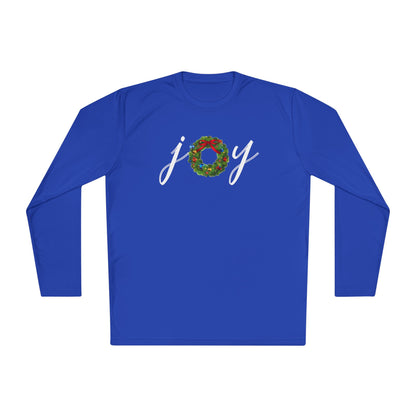 Joy w/Wreath Adult Long Sleeve Tee