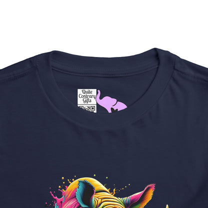 Colorful Rhino Toddler Tee