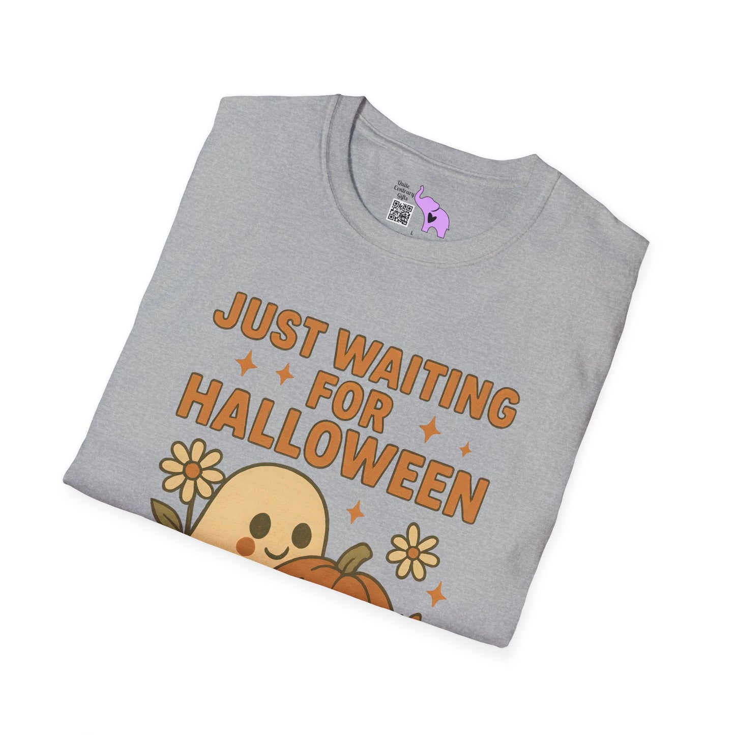 Just Waiting For Halloween Adult T-shirt
