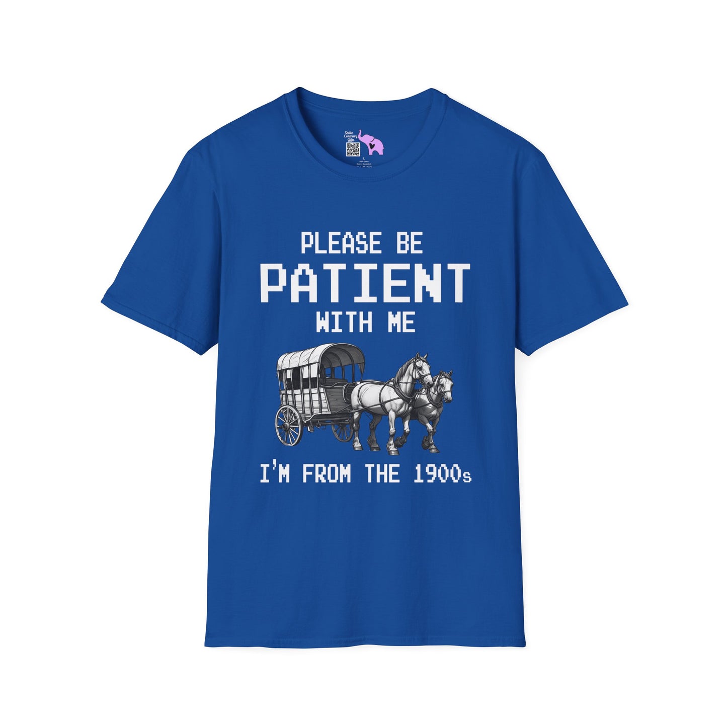 Please Be Patient With Me I'm From The 1900's (Pixelated) Adult T-shirt