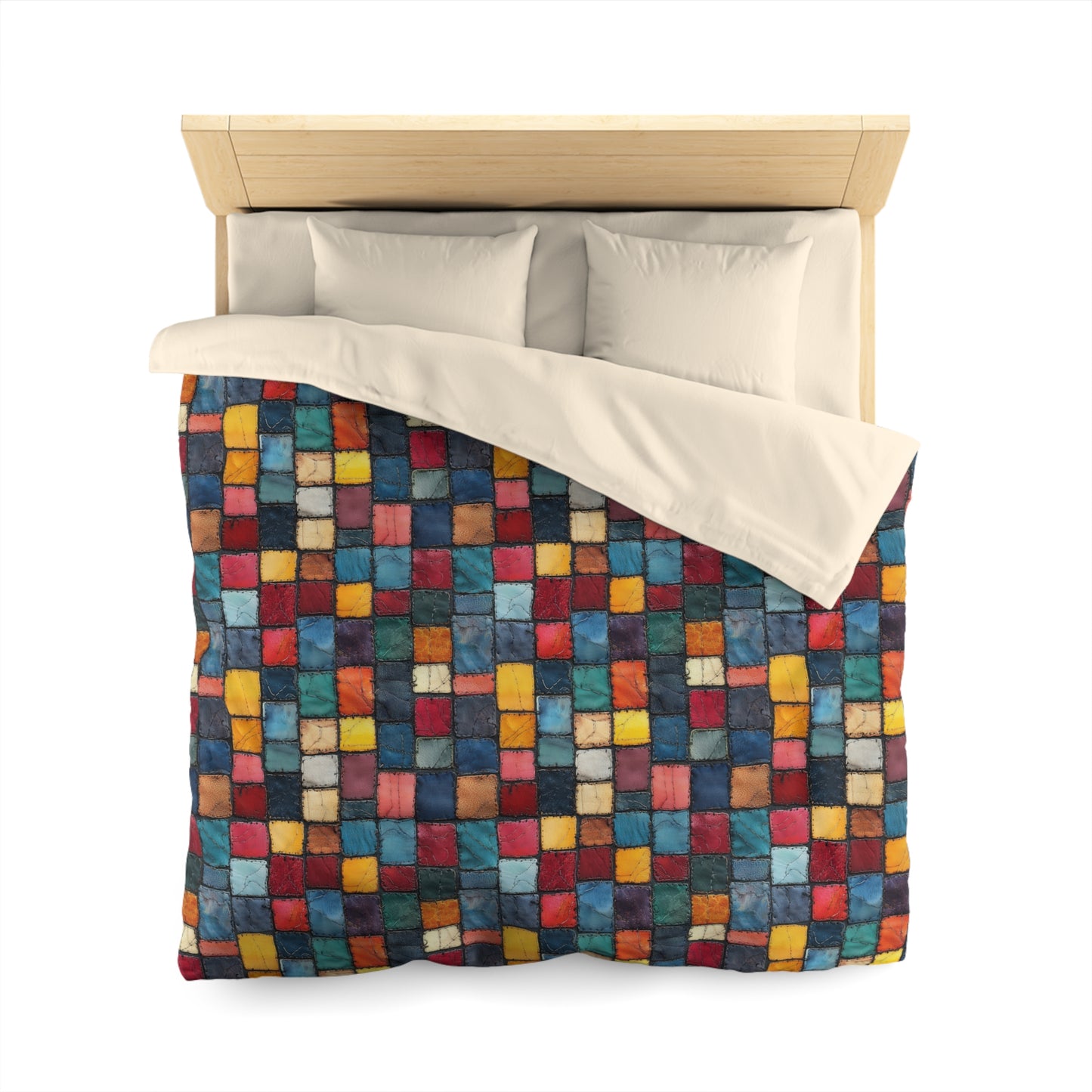 Patch Pop Microfiber Duvet Cover