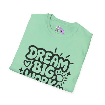 Dream Big Work Hard (Hearts) Adult T-shirt