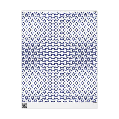 Star of David Hanukkah Wrapping Paper