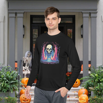 Creepy Ghost 2 Adult Long Sleeve Tee