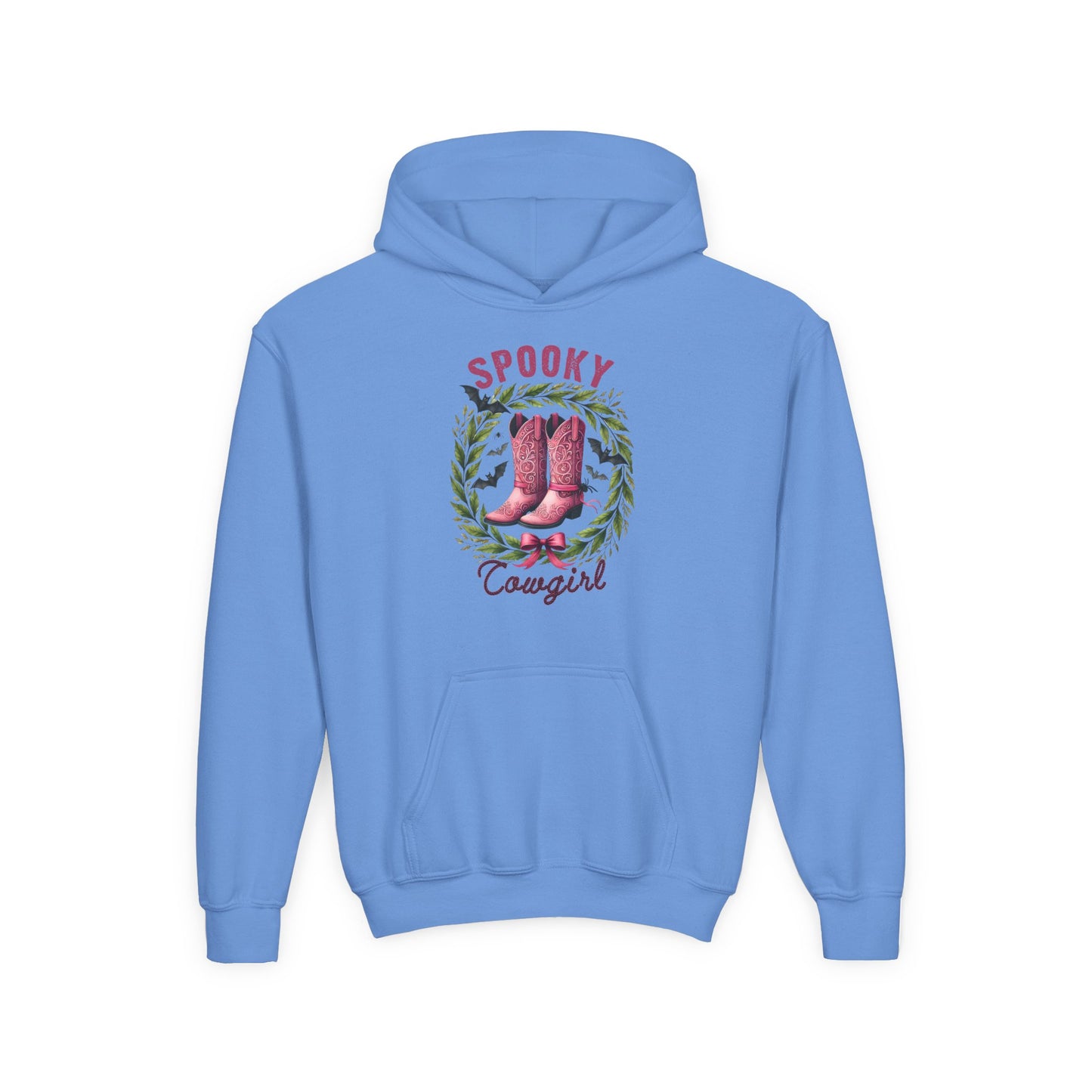 Spooky Cowgirl Youth Heavy Blend Hooded Sweatshirt