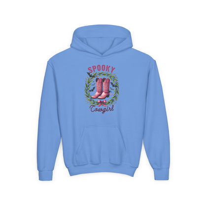 Spooky Cowgirl Youth Heavy Blend Hooded Sweatshirt