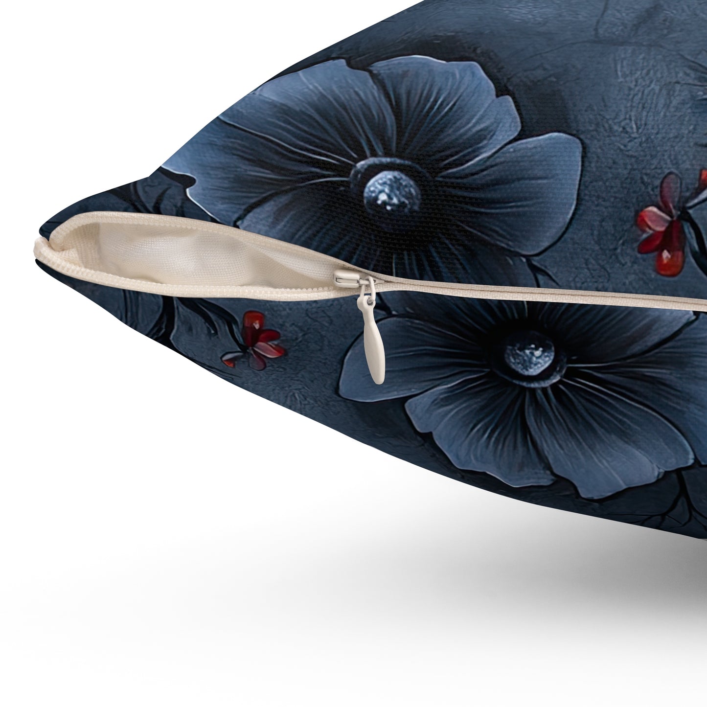 Black Roses & Vines Throw Pillow