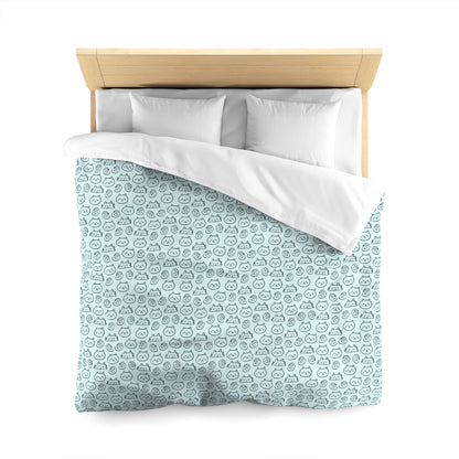 Cat Lovers Microfiber Duvet Cover