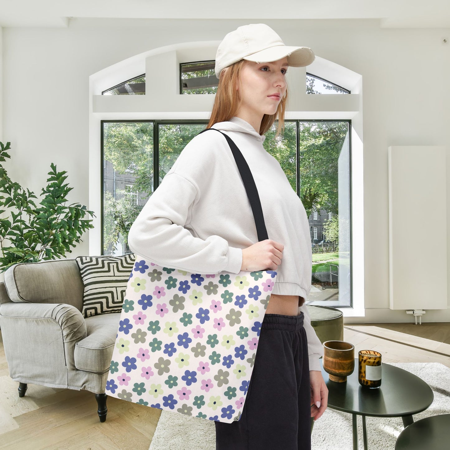 Earthbound Blooms Canvas Tote Bag