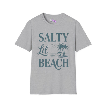 Salty LIl' Beach Adult T-shirt