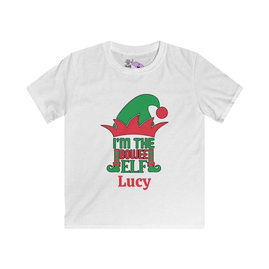I'm The Boujee Elf Personalized Youth Softstyle Tee