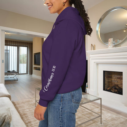 ""Try Jesus Not Me 1 Corinthians 15:10 Heavy Blend™ Hooded Sweatshirt