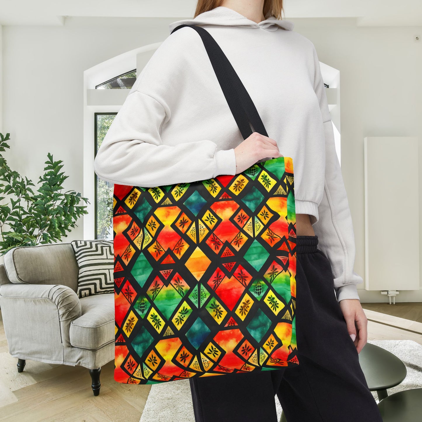 Freedom Flame Canvas Tote Bag