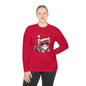 Santa Kitten Adult Long Sleeve Tee