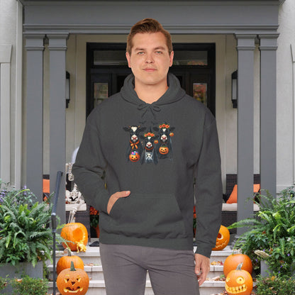 Trick or Treating Cows Heavy Blend™ Hooded Sweatshirt