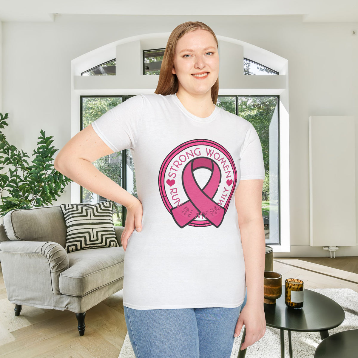 Strong Women Run In My Family Adult T-shirt