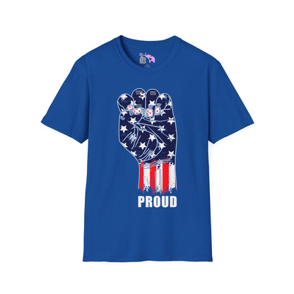 American Proud (Fist) Adult T-shirt