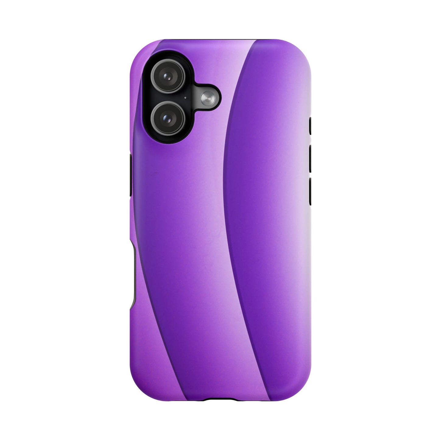 Purple Gradient Stripes MagSafe® Compatible Tough Case for iPhone