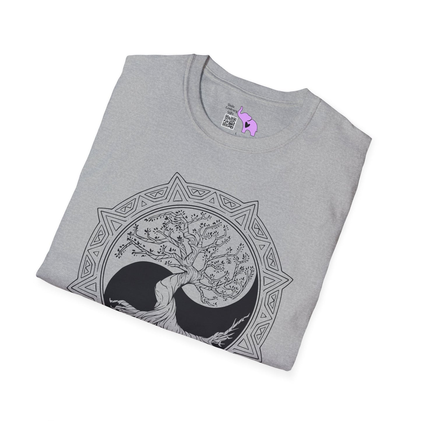 Tree of Life Yin Yang 6 Adult T-shirt
