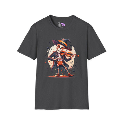 Skeleton Playing Violin Adult T-shirt