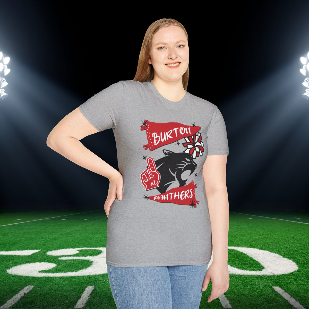 Burton Panthers #1 Adult T-shirt