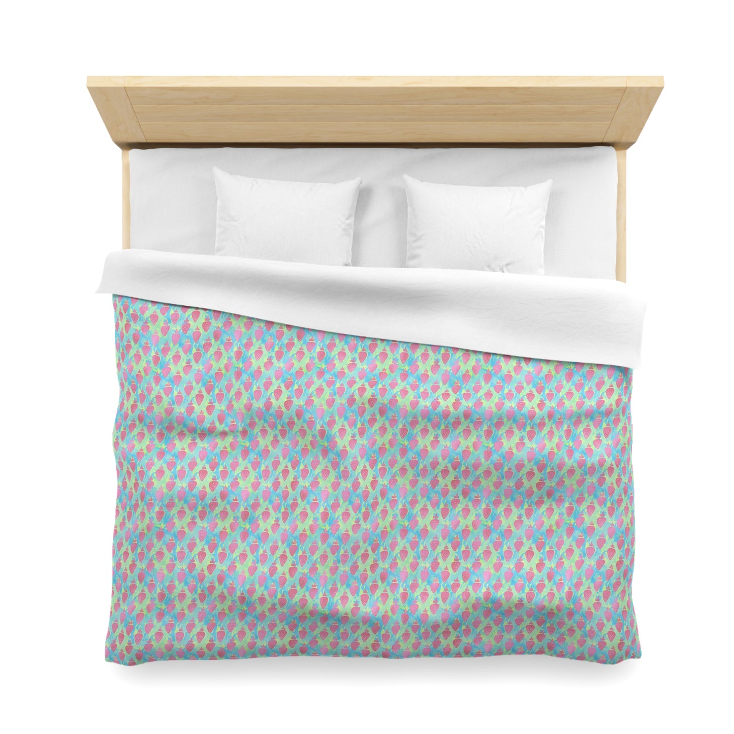 Strawberry Breeze Microfiber Duvet Cover