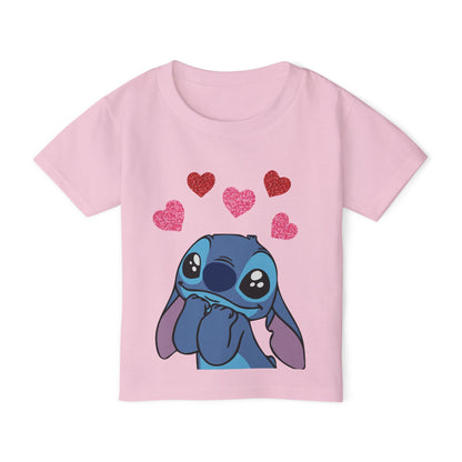 Stitch In Love Heavy Cotton™ Toddler T-shirt