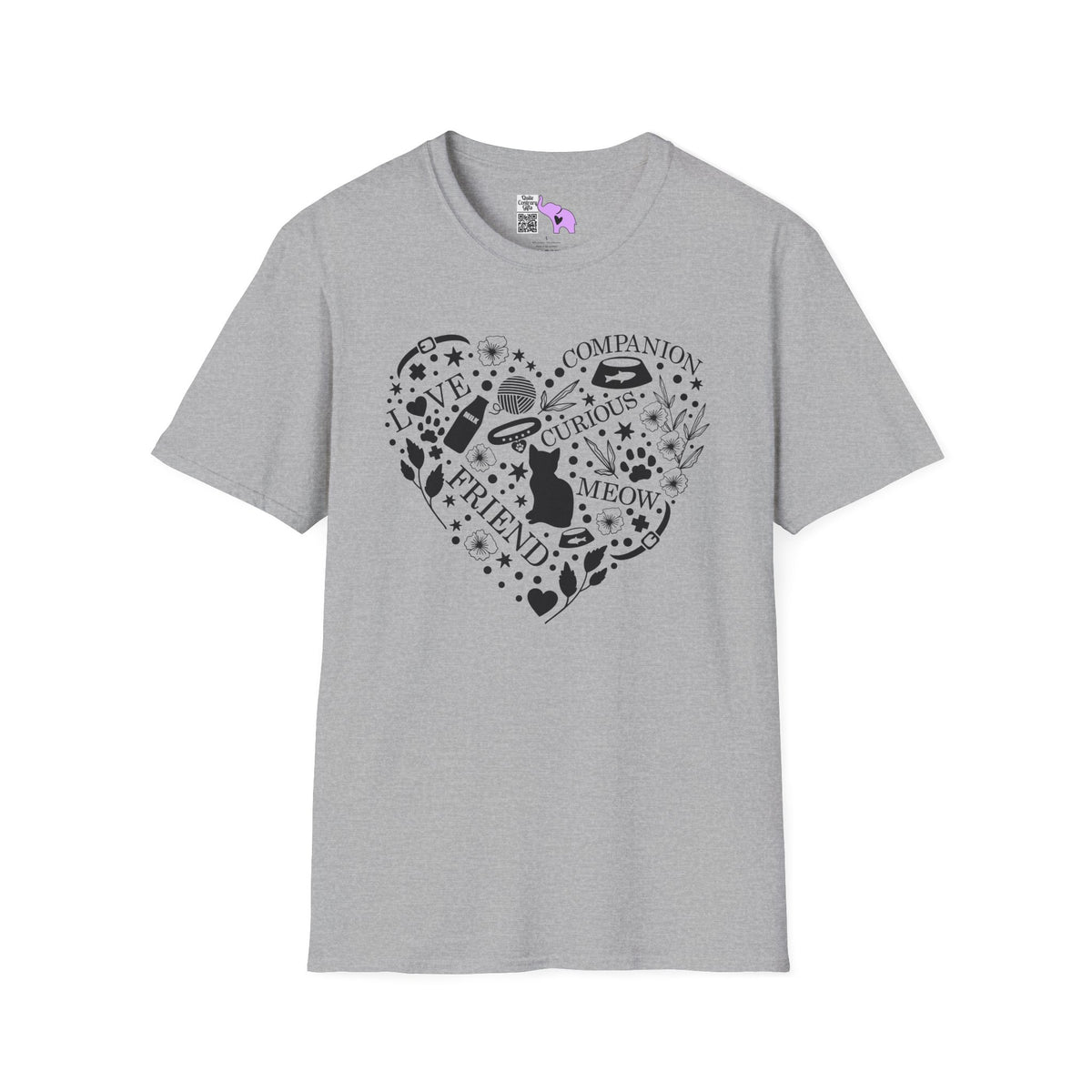 Cats Fill My Heart Adult T-shirt