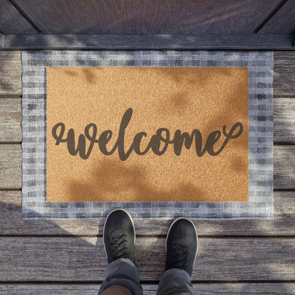 Welcome (Simple) Coconut Fiber Doormat