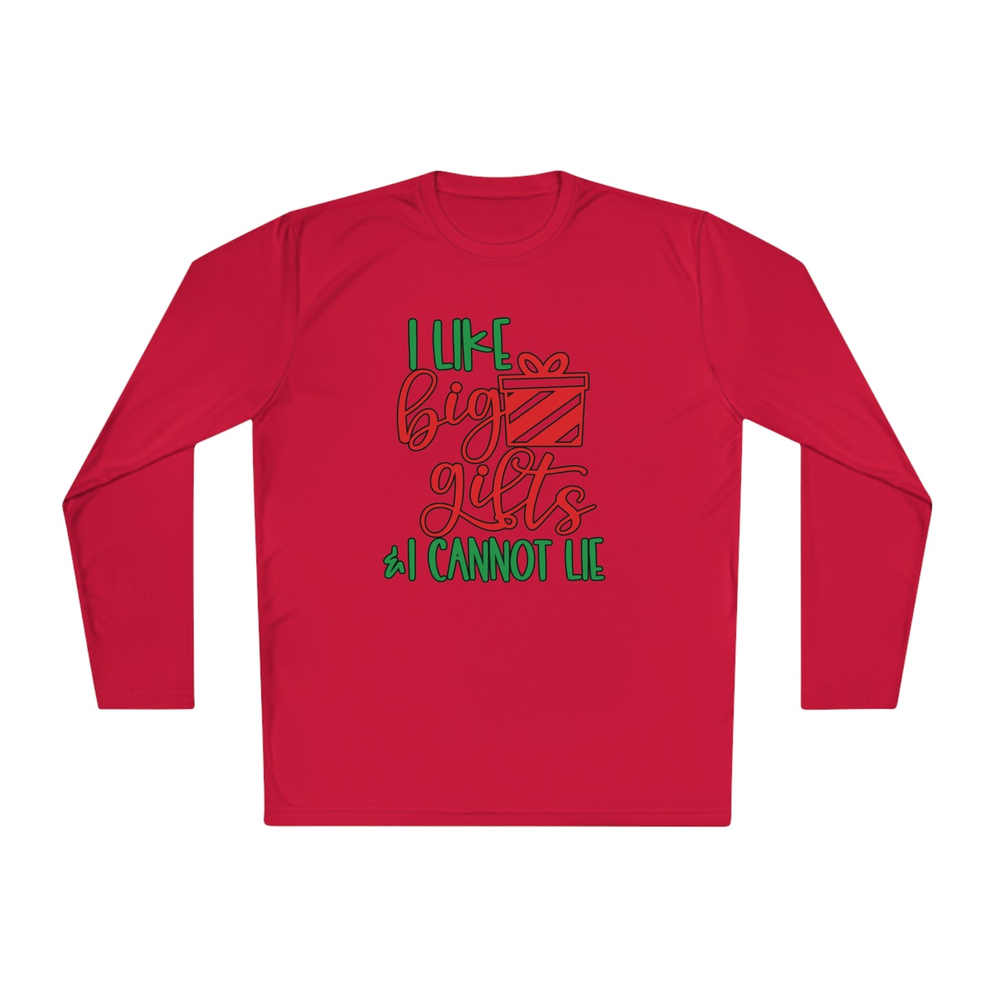 I Like Big Gifts & I Cannot Lie Adult Long Sleeve Tee