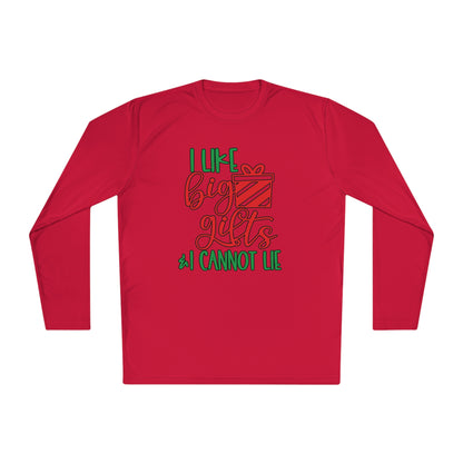 I Like Big Gifts & I Cannot Lie Adult Long Sleeve Tee