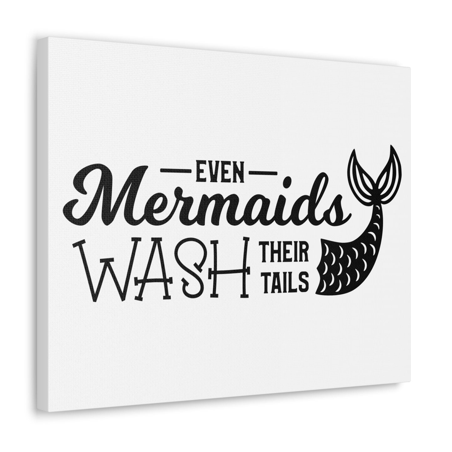 Even Mermaids Wash Their Tails 2 Canvas Horizontal Wraps w/o Frame