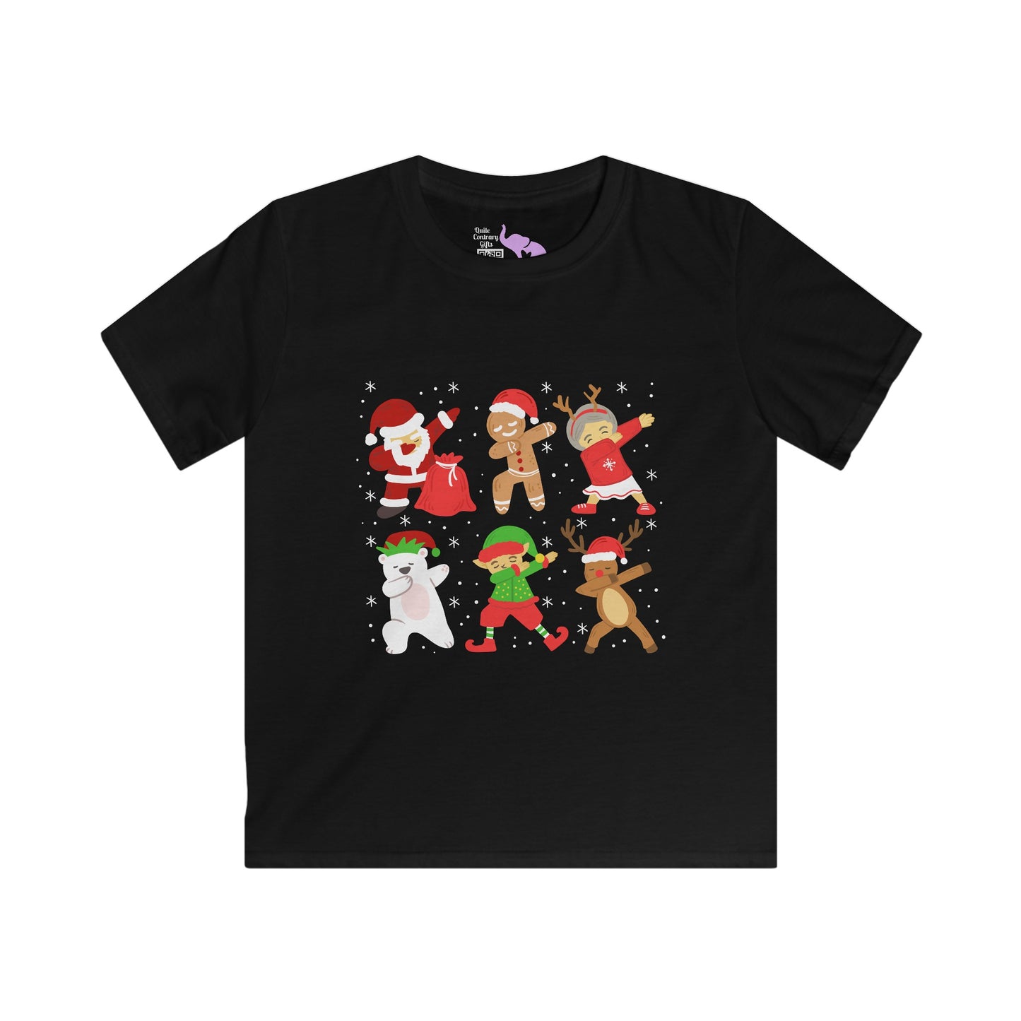 Dabbing Santa Crew Youth Softstyle Tee